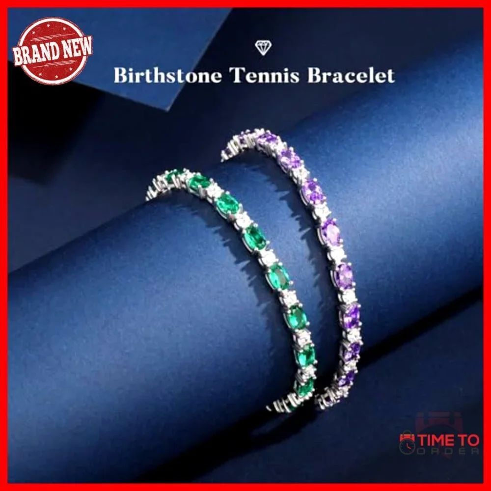 Sterling Silver Tennis Bracelet Elegant Minimal Classic Anniversary Birthday